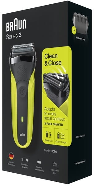 Электробритва Braun Series 3 300s Black/Green