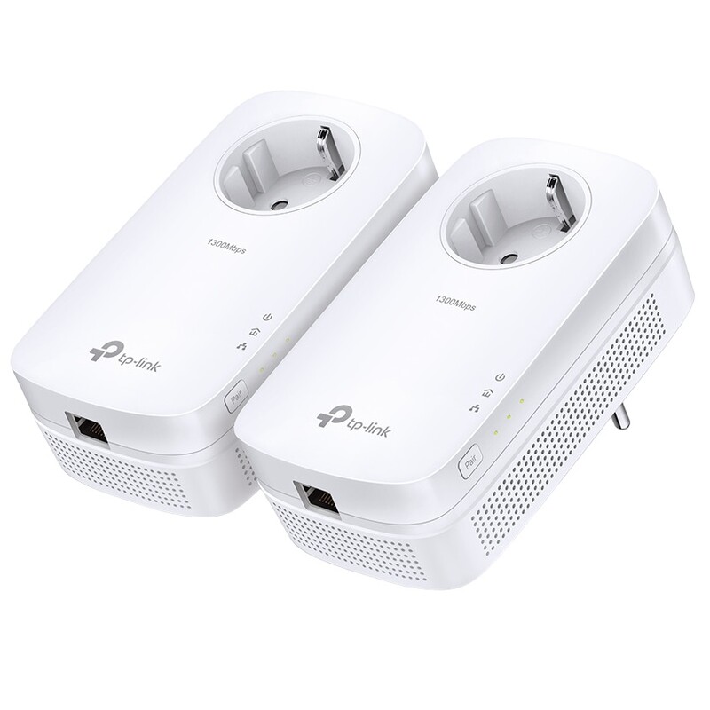 Комплект адаптеров для создания сети Ethernet на основе электросети TP-Link TL-PA8010P KIT (1200Mbps, 2x2 MIMO, Beamforming)