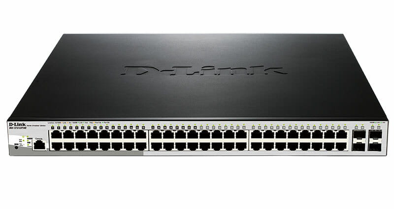 Коммутатор D-Link DGS-1210-52P/ME 24x 1GE с PoE, 24x1GE, 4x1000BaseX SFP, L2