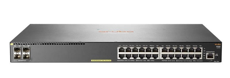 Коммутатор HPE Aruba 2930F-24G-PoE+ 24xGE+4xGE-SFP , L2/L3, 370W, LT Warranty (JL261A)