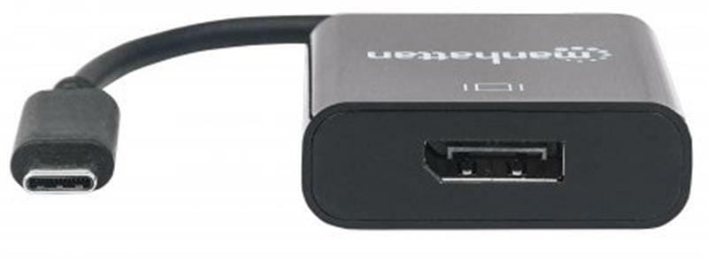 Адаптер Intracom Manhattan (152020) USB Type-C-DisplayPort, 0.21 м, Black