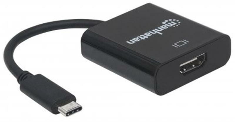 Адаптер Intracom Manhattan (151788) USB Type-C-HDMI, 0.08м, Black