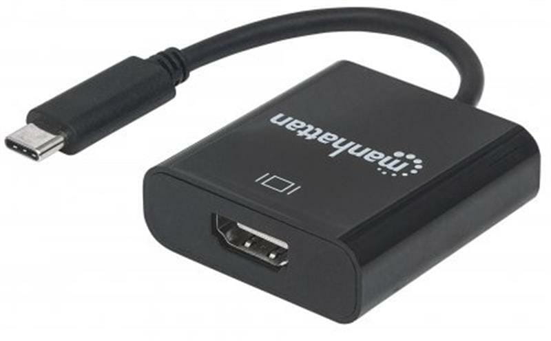 Адаптер Intracom Manhattan (151788) USB Type-C-HDMI, 0.08м, Black