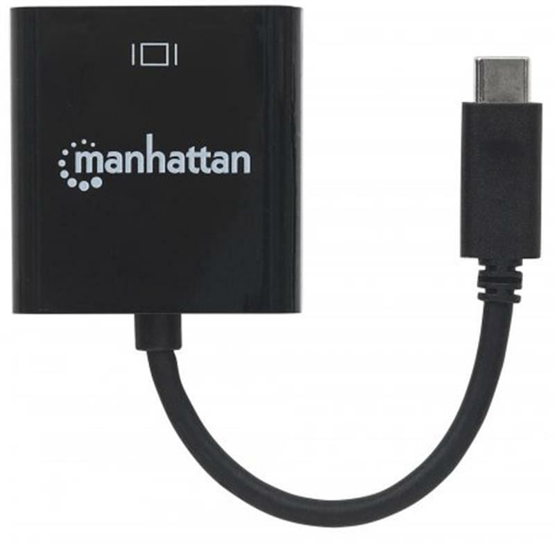 Адаптер Intracom Manhattan (151788) USB Type-C-HDMI, 0.08м, Black