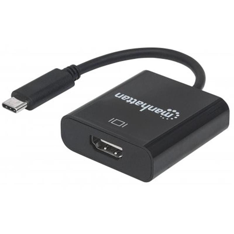 Адаптер Intracom Manhattan (151788) USB Type-C-HDMI, 0.08м, Black
