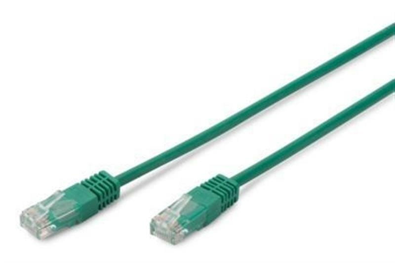 Патч-корд Digitus (DK-1511-005/G) cat.5e, UTP, 0.5м, AWG 26/7, PVC, зеленый