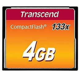 Карта памяти CompactFlash   4GB Transcend 133X (TS4GCF133)
