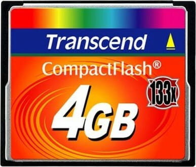 Карта памяти CompactFlash   4GB Transcend 133X (TS4GCF133)