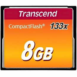 Карта памяти CompactFlash 8GB Transcend 133X (TS8GCF133)