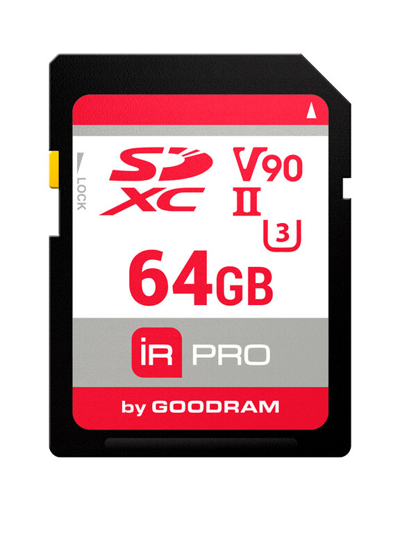 Карта памяти SDXC  64GB UHS-II/U3 GOODRAM IRDM PRO R280/W240MB/s (IRP-S9B0-0640R11)