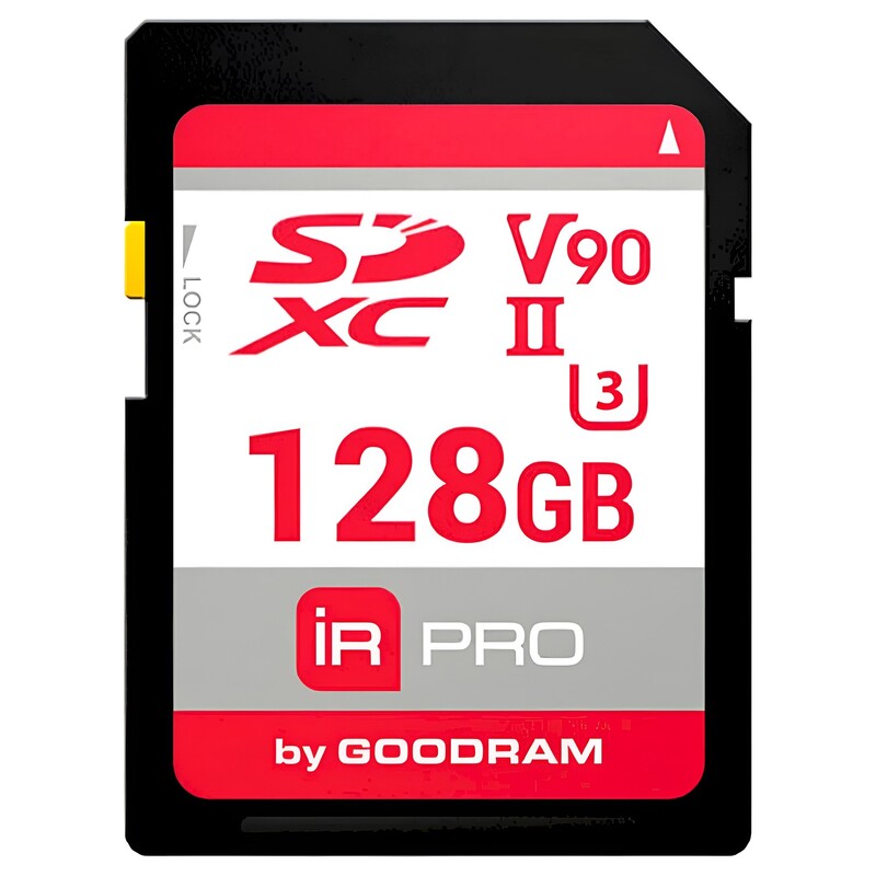 Карта памяти SDXC 128GB UHS-II/U3 Goodram IRDM PRO R280/W240MB/s (IRP-S9B0-1280R11)