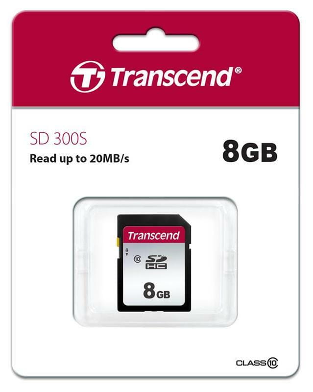 Карта памяти SDHC   8GB Class 10 Transcend 300S (TS8GSDC300S)