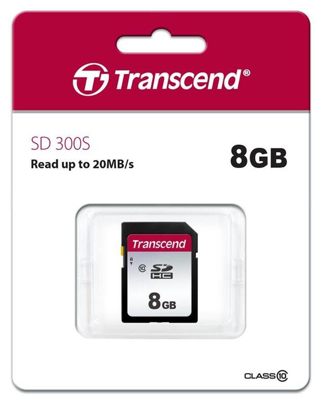 Карта пам`яті SDHC 8GB Class 10 Transcend 300S (TS8GSDC300S)