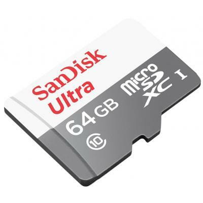 Карта памяти MicroSDXC 64GB UHS-I Class 10 SanDisk Ultra R100/W10MB/s (SDSQUNR-064G-GN3MN)