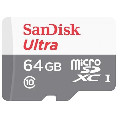 Карта пам`яті MicroSDXC 64GB UHS-I Class 10 SanDisk Ultra R100/W10MB/s (SDSQUNR-064G-GN3MN)
