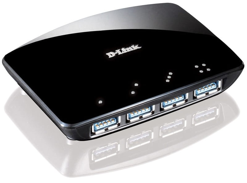 Концентратор USB3.0 D-Link DUB-1340 Black 4хUSB3.0