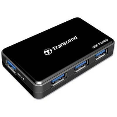 Концентратор USB3.0 Transcend TS-HUB3K Black 4хUSB3.0