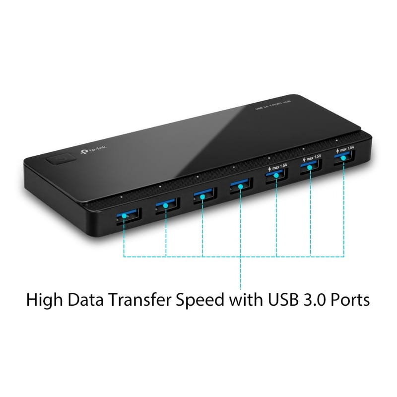 Концентратор USB3.0 TP-Link UH700 Black 7хUSB3.0