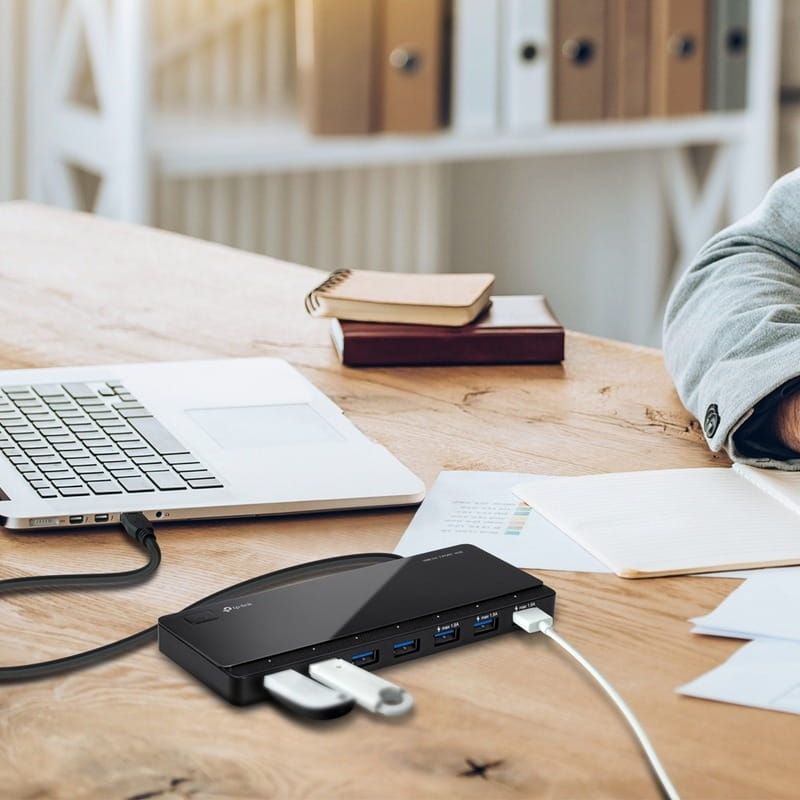 Концентратор USB3.0 TP-Link UH700 Black 7хUSB3.0
