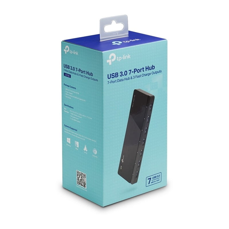 Концентратор USB3.0 TP-Link UH700 Black 7хUSB3.0