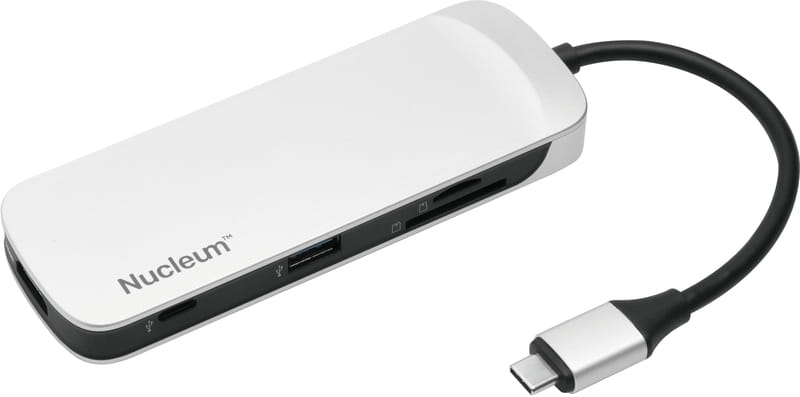Кардридер USB3.1 Type-C Kingston Nucleum White (C-HUBC1-SR-EN)