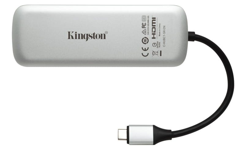 Кардридер USB3.1 Type-C Kingston Nucleum White (C-HUBC1-SR-EN)