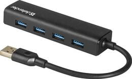 Купить Концентратор USB3.0 Defender Quadro Express 4хUSB3.0 Black (83204) Концентратор USB3.0 Defender Quadro Express 4хUSB3.0 Black (83204)