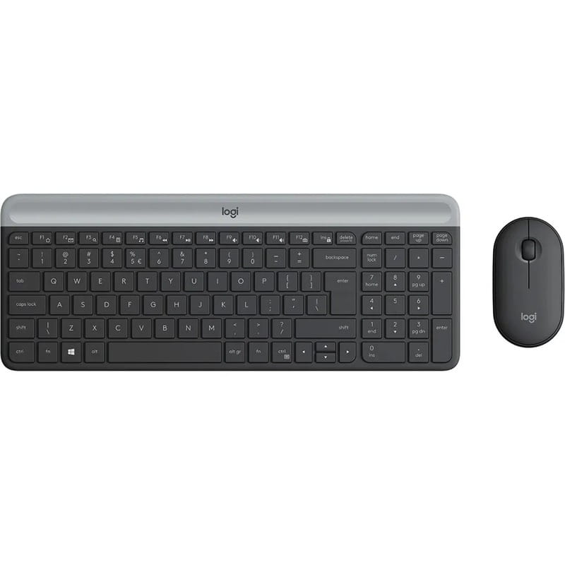 Комплект (клавиатура, мышь) беспроводной Logitech MK470 Graphite (920-009204)