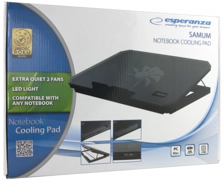 Підставка для ноутбука Esperanza EA141 Samum Black