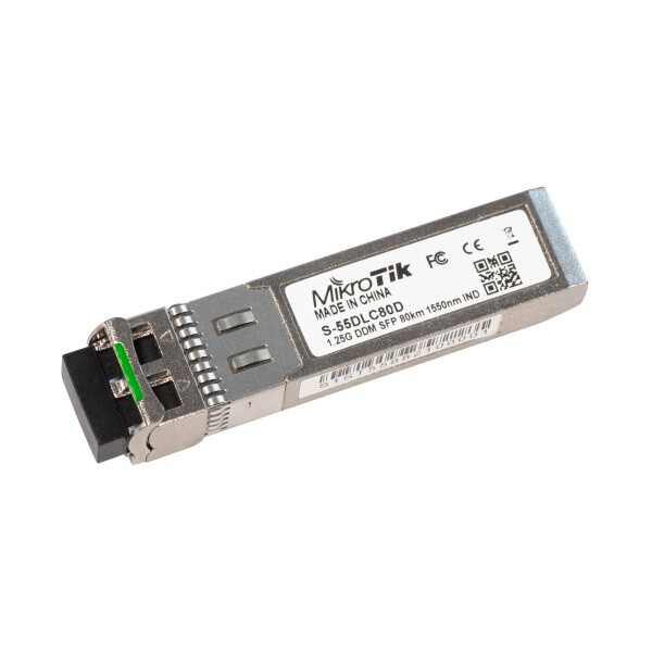Модуль SFP Mikrotik S-55DLC80D (1.25G Single Mode, dual LC, до 80км)