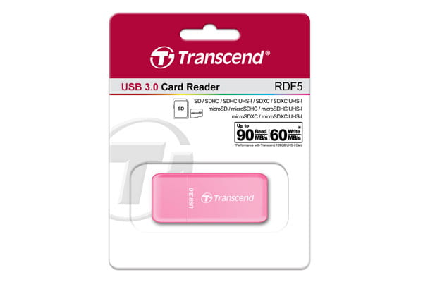 Кардридер Transcend (TS-RDF5R) розовый USB