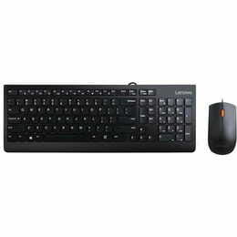 Комплект (клавиатура, мышь) беспроводной Lenovo Essential Wired Combo Black (4X30L79912)