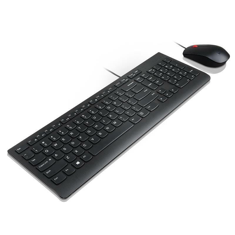 Комплект (клавиатура, мышь) беспроводной Lenovo Essential Wired Combo Black (4X30L79912) USB