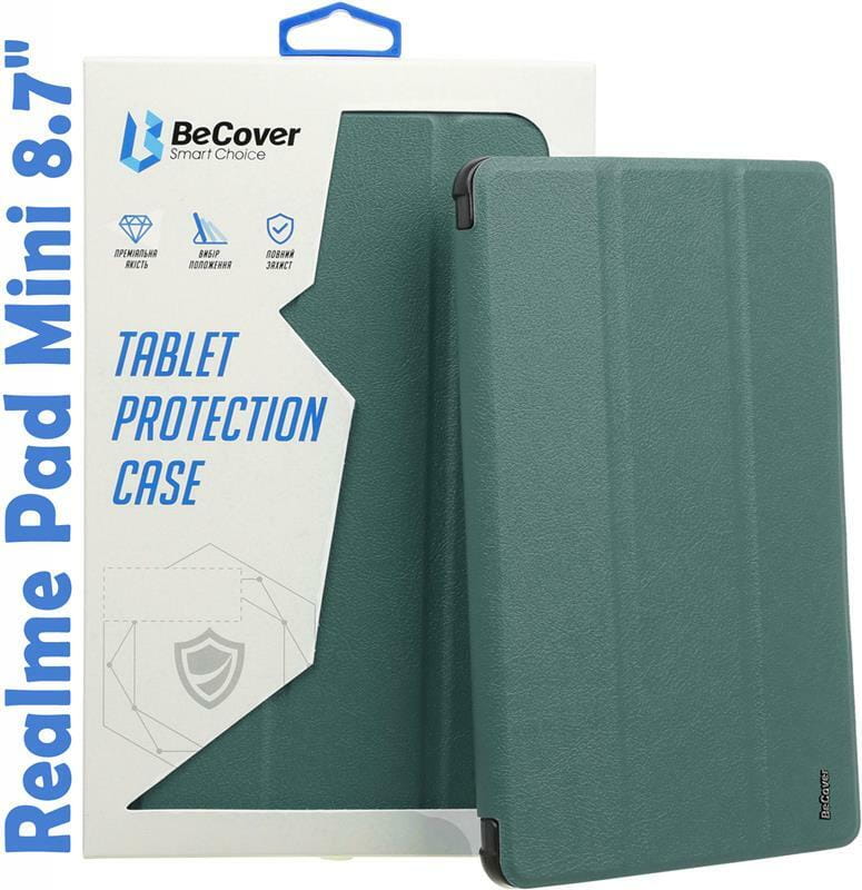 Чехол-книжка BeCover Smart для Realme Pad Mini 8.7" Dark Green (708259)