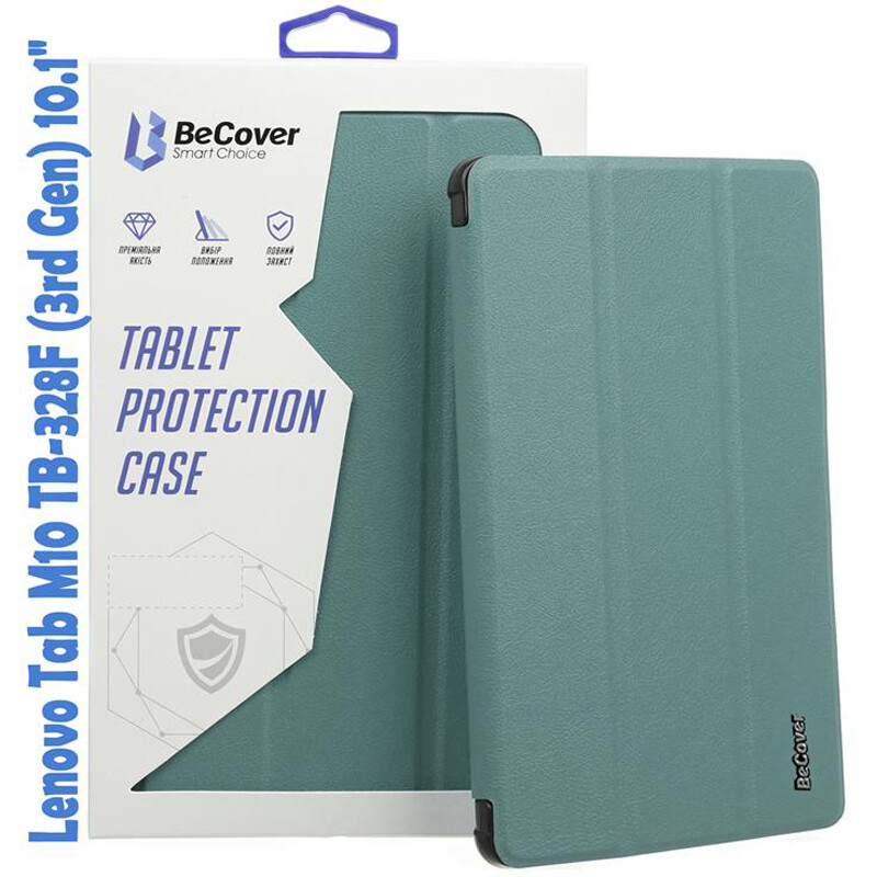 Чехол-книжка BeCover Smart для Lenovo Tab M10 TB-328F (3rd Gen) 10.1" Dark Green (708283)