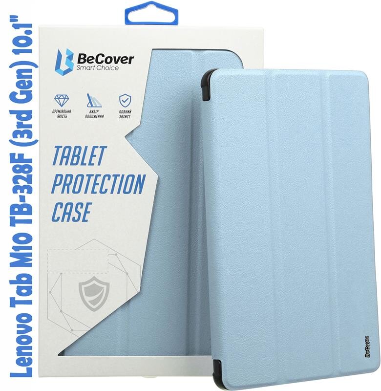 Чехол-книжка BeCover Smart для Lenovo Tab M10 TB-328F (3rd Gen) 10.1" Light Blue (708290)