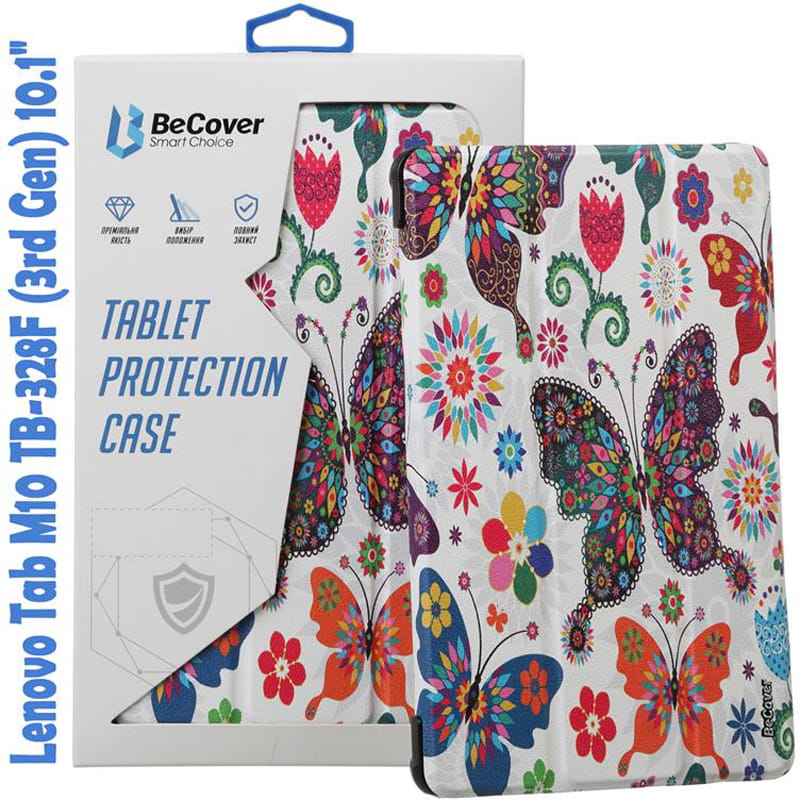 Чехол-книжка BeCover Smart для Lenovo Tab M10 TB-328F (3rd Gen) 10.1" Butterfly (708291)