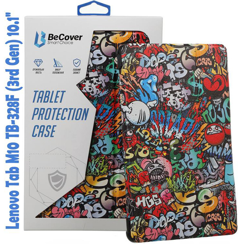 Чехол-книжка BeCover Smart для Lenovo Tab M10 TB-328F (3rd Gen) 10.1" Graffiti (708294)