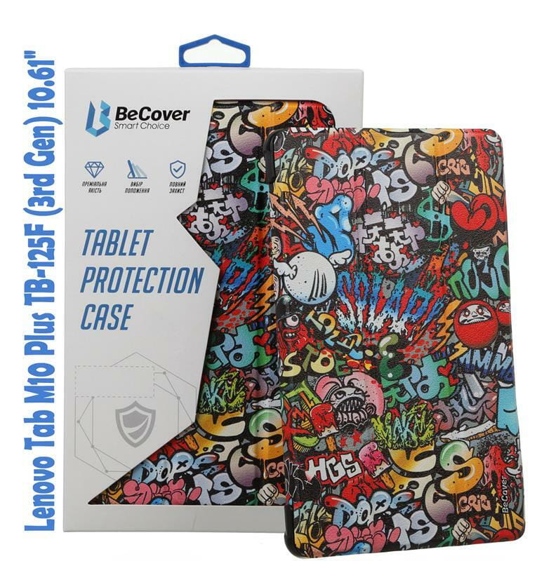 Чехол-книжка BeCover Smart для Lenovo Tab M10 Plus TB-125F (3rd Gen)/K10 Pro TB-226 10.61" Graffiti (708314)