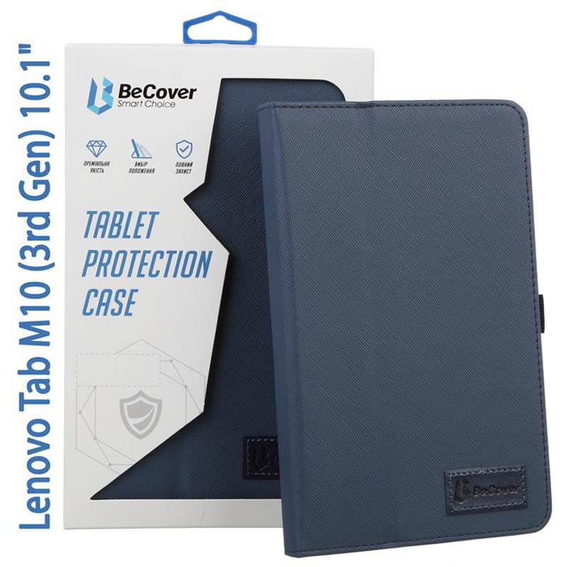 Чехол-книжка BeCover Slimbook для Lenovo Tab M10 TB-328F (3rd Gen) 10.1" Deep Blue (708340)