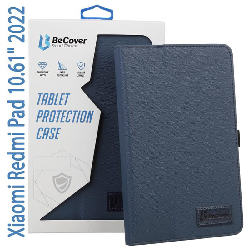 Чехол-книжка BeCover Slimbook для Xiaomi Redmi Pad 2022 10.61" Deep Blue (708342)