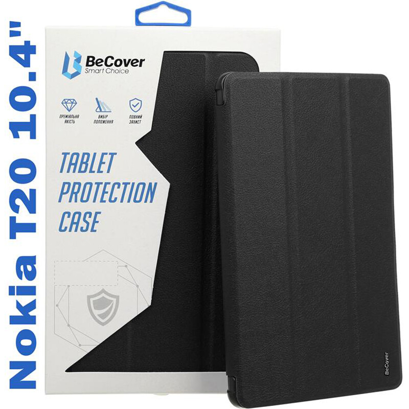Чехол-книжка BeCover Smart для Nokia T20 10.4" Black (708041)