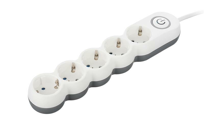 Фильтр питания 2E (2E-U05VESM3W) 5хSchuko, 3 м, белый