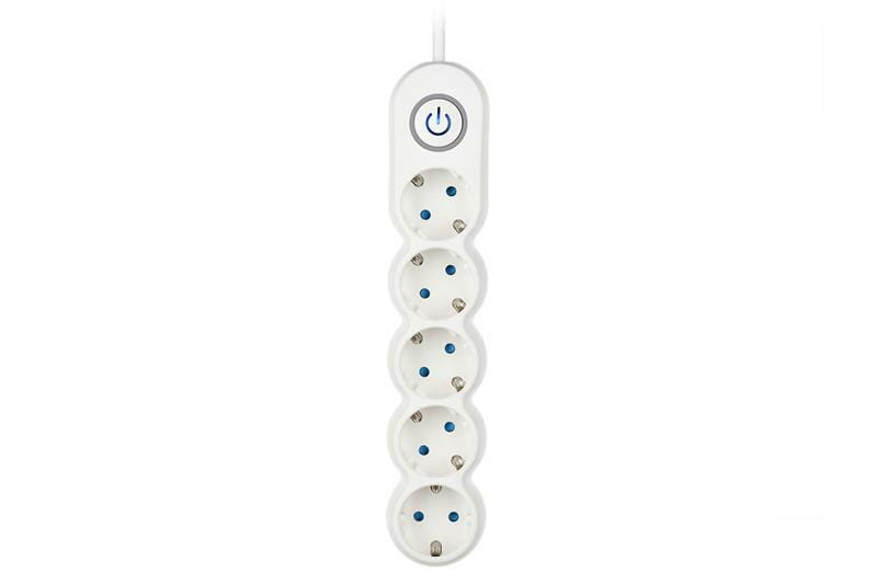 Фильтр питания 2E (2E-U05VESM3W) 5хSchuko, 3 м, белый
