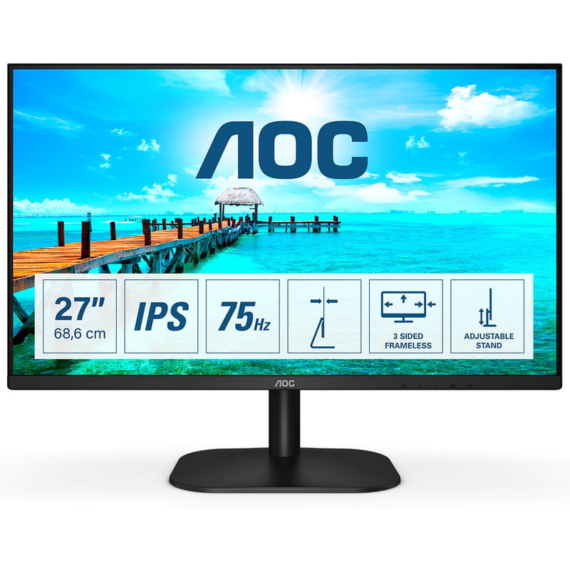 Монитор AOC 27" 27B2H/EU IPS Black