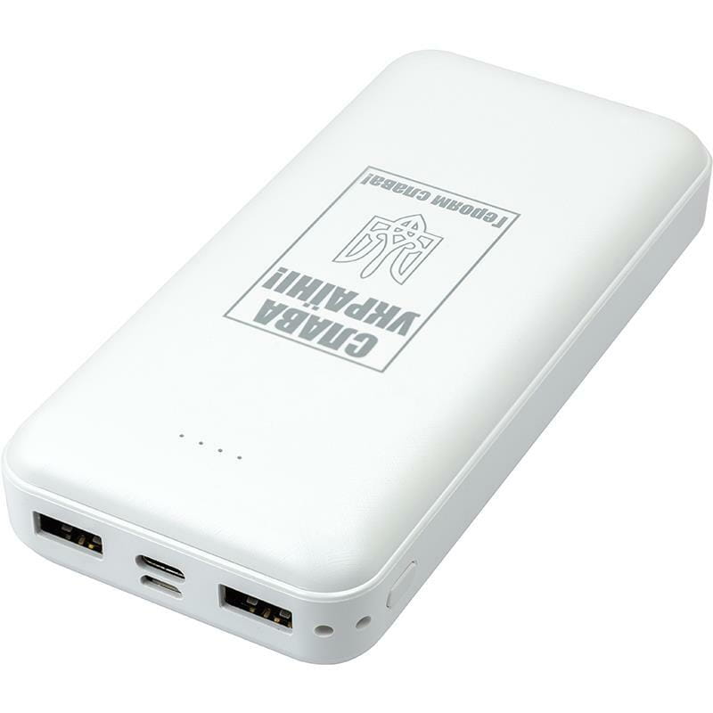 Универсальная мобильная батарея PowerPlant TPB22 20000mAh White (PB930531)