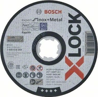 Круг отрезной по металлу Bosch 125х1.0х22.2мм (2608619264)