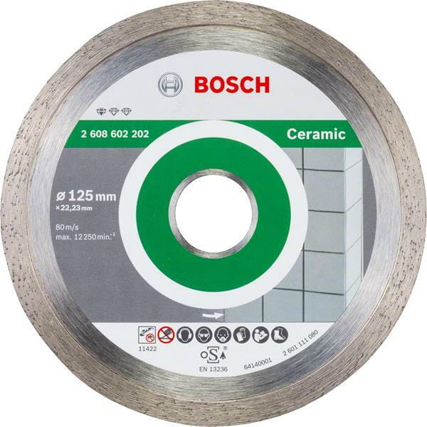 Круг відрізний по керамике Bosch 125х1.6х22.2мм (2608602202)