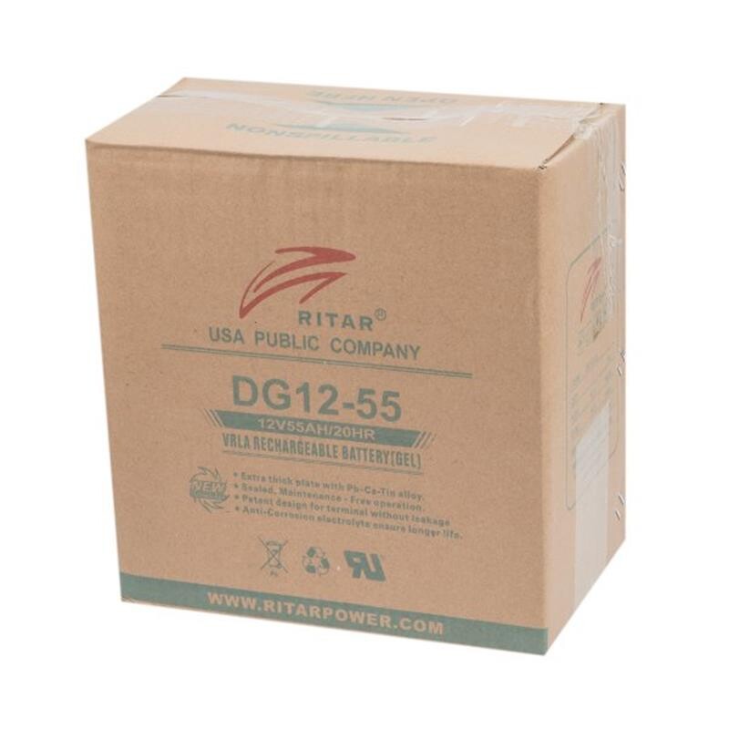 Аккумуляторная батарея Ritar 12V 55AH (DG12-55) GEL