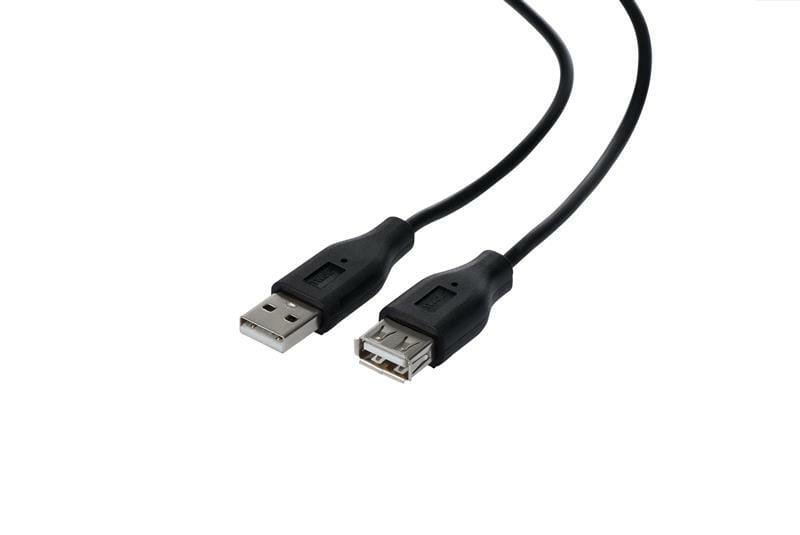 Кабель 2E (2E-W-3168) USB 2.0 (AM/AF), 1.8м, черный